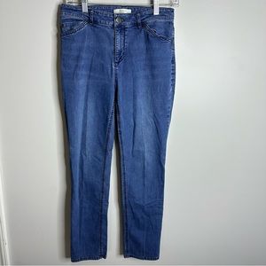 Women’s J. Jill Denim Size 4 Straight Leg Slim‎ High Rise Jeans